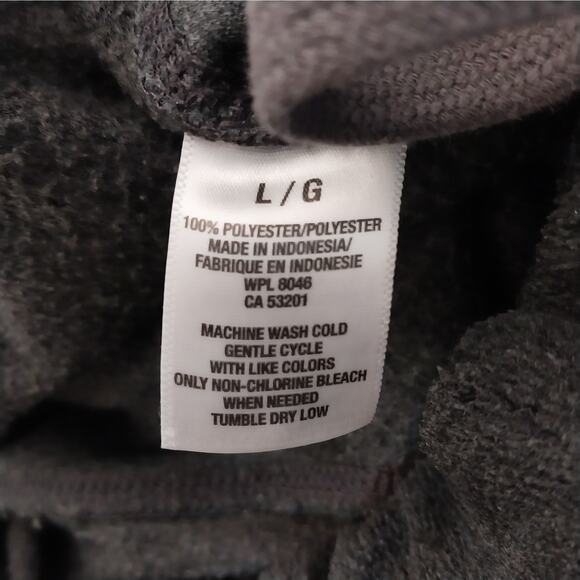 AEROPOSTALE! PLUSH GRAY OVERSIZED LIGO FRONT WIDE LEG SWEATPANTS, ACTIVE! SZ L - Picture 9 of 10